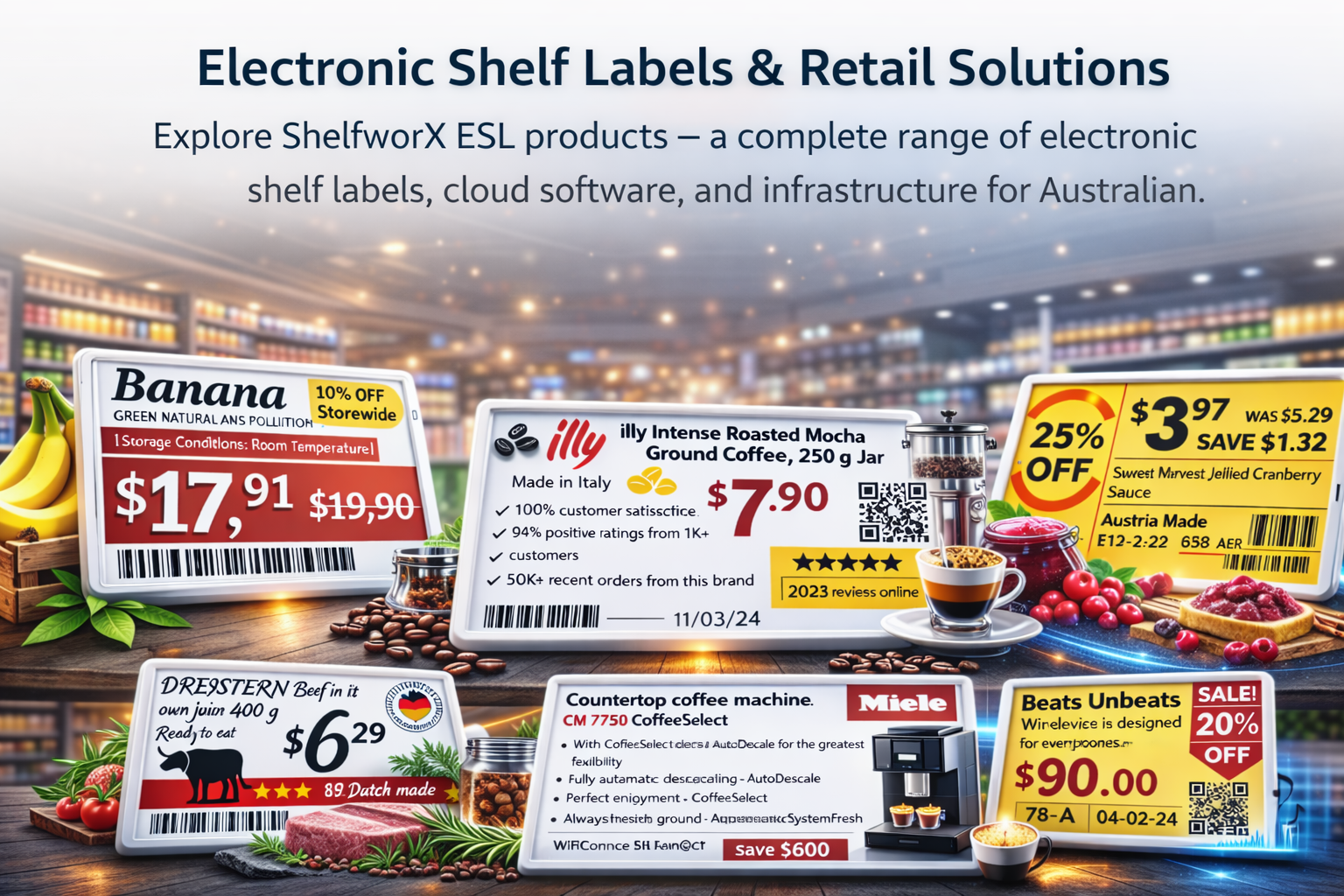 Electronic shelf labels and retail pricing solutions by ShelfworX
