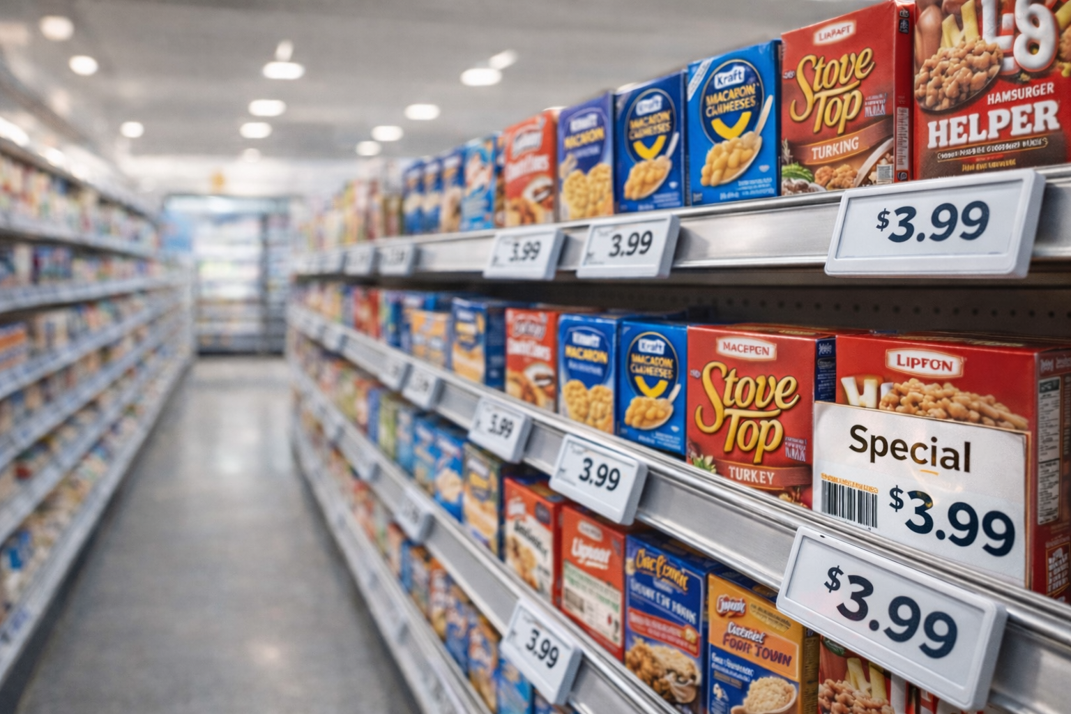 Electronic shelf labels used in retail store shelving