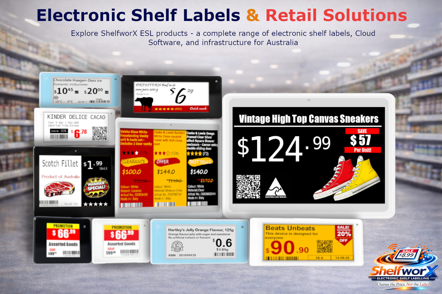 Electronic shelf labels and retail pricing solutions by ShelfworX